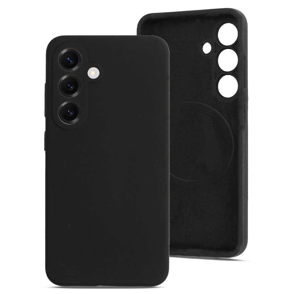 Zadný kryt MagColor Pure pre Samsung Galaxy S25 Edge čierny