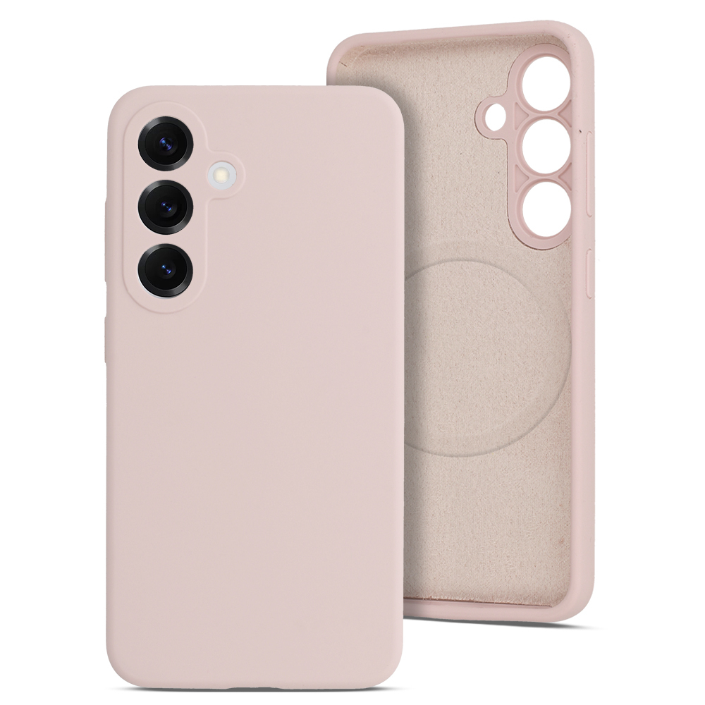 Zadný kryt MagColor Pure pre Samsung Galaxy S25, púdrová ružová