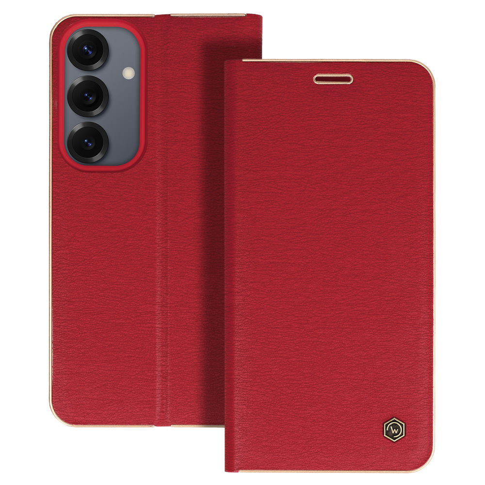 Knižkové puzdro Wonder Frame pre Samsung Galaxy S25 Edge červené