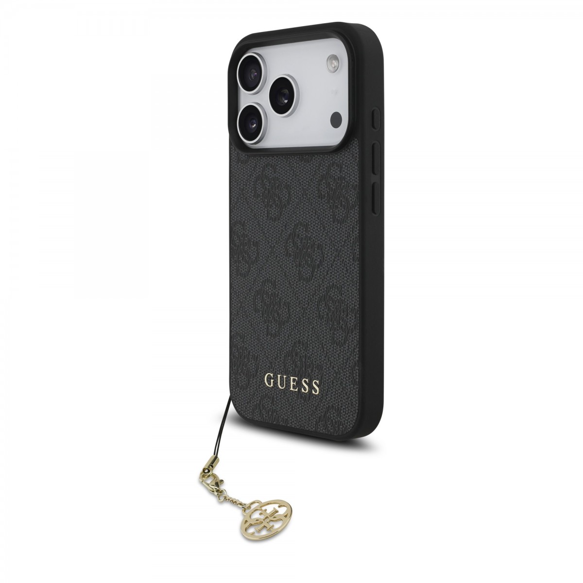 Zadný kryt Guess 4G Charm pre iPhone 17 Pro, ton v tóne (sivá)