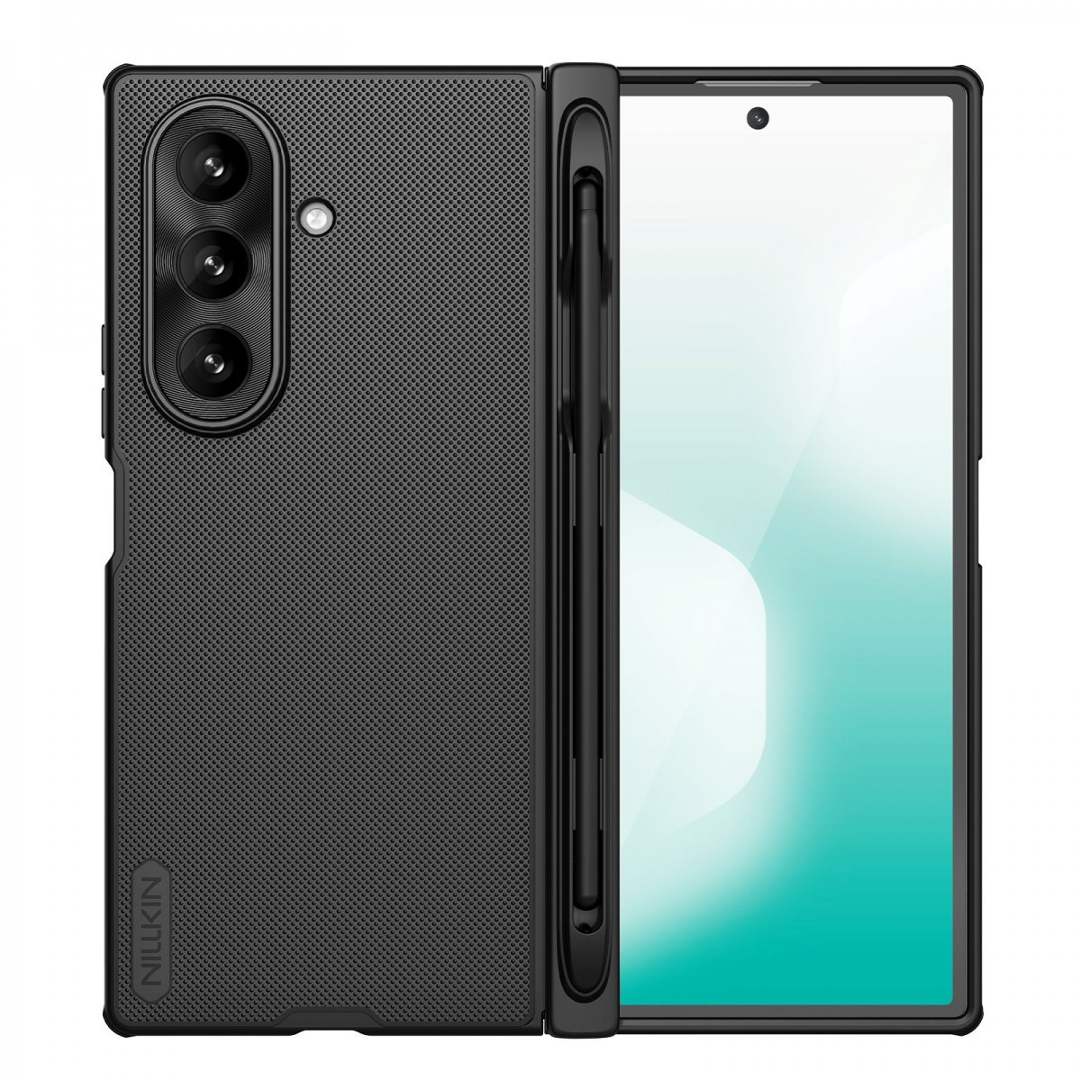 Zadný kryt Nillkin Super Frosted FOLD s magnetickým držiakom pera pre Samsung Galaxy Z Fold 7, čierny