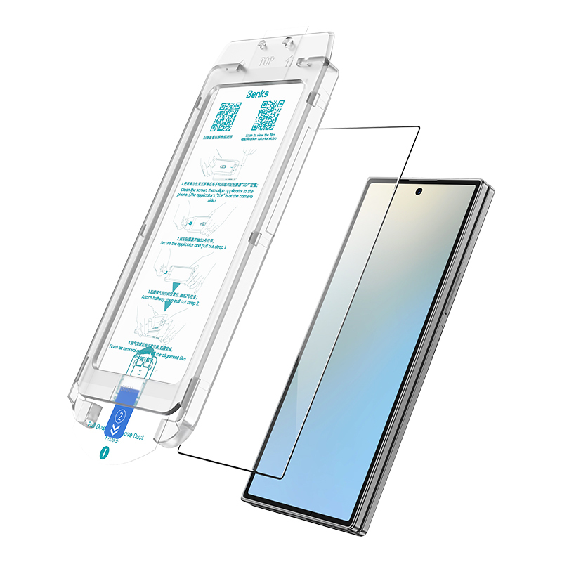 Tvrdené sklo Benks Ultra Shield HD pre Samsung Galaxy Z Fold 7 čierne