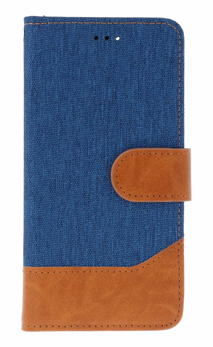 Knižkové puzdro Jeans na iPhone 16e modré