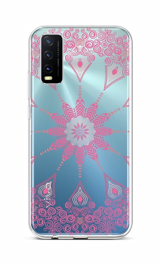 Zadný silikónový kryt na Vivo Y20s Pink Mandala