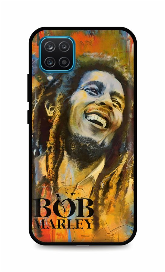 Zadný silikónový kryt DARK na Samsung A12 Bob Marley