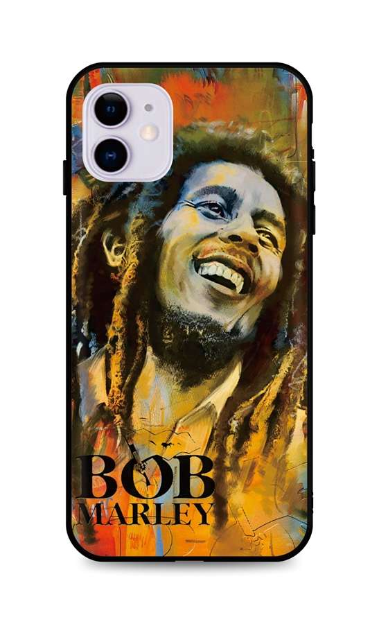 Zadný silikónový kryt DARK na iPhone 11 Bob Marley