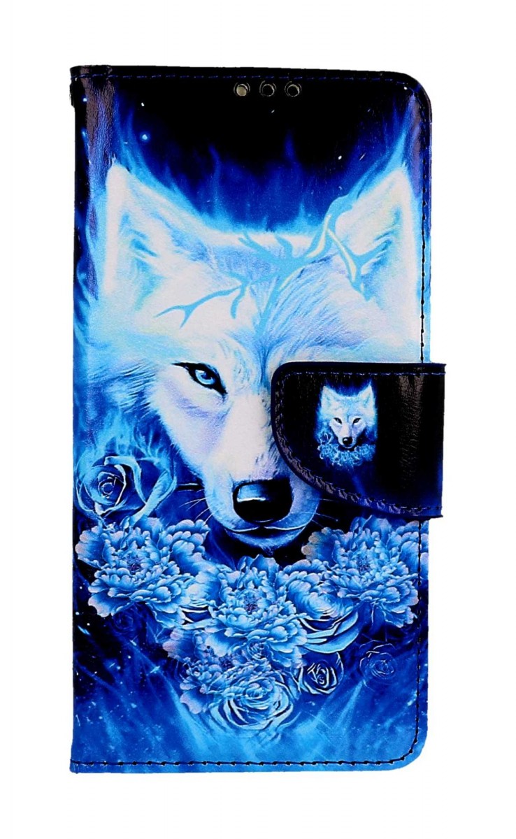 Knižkové puzdro na Samsung A53 5G Tyrkysový vlk