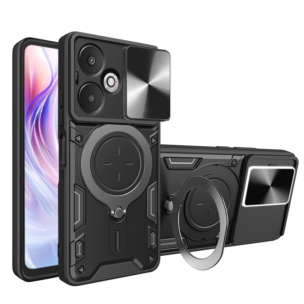 Techsuit CamGuard Pro Xiaomi Redmi 13C 5G Čierna puzdro