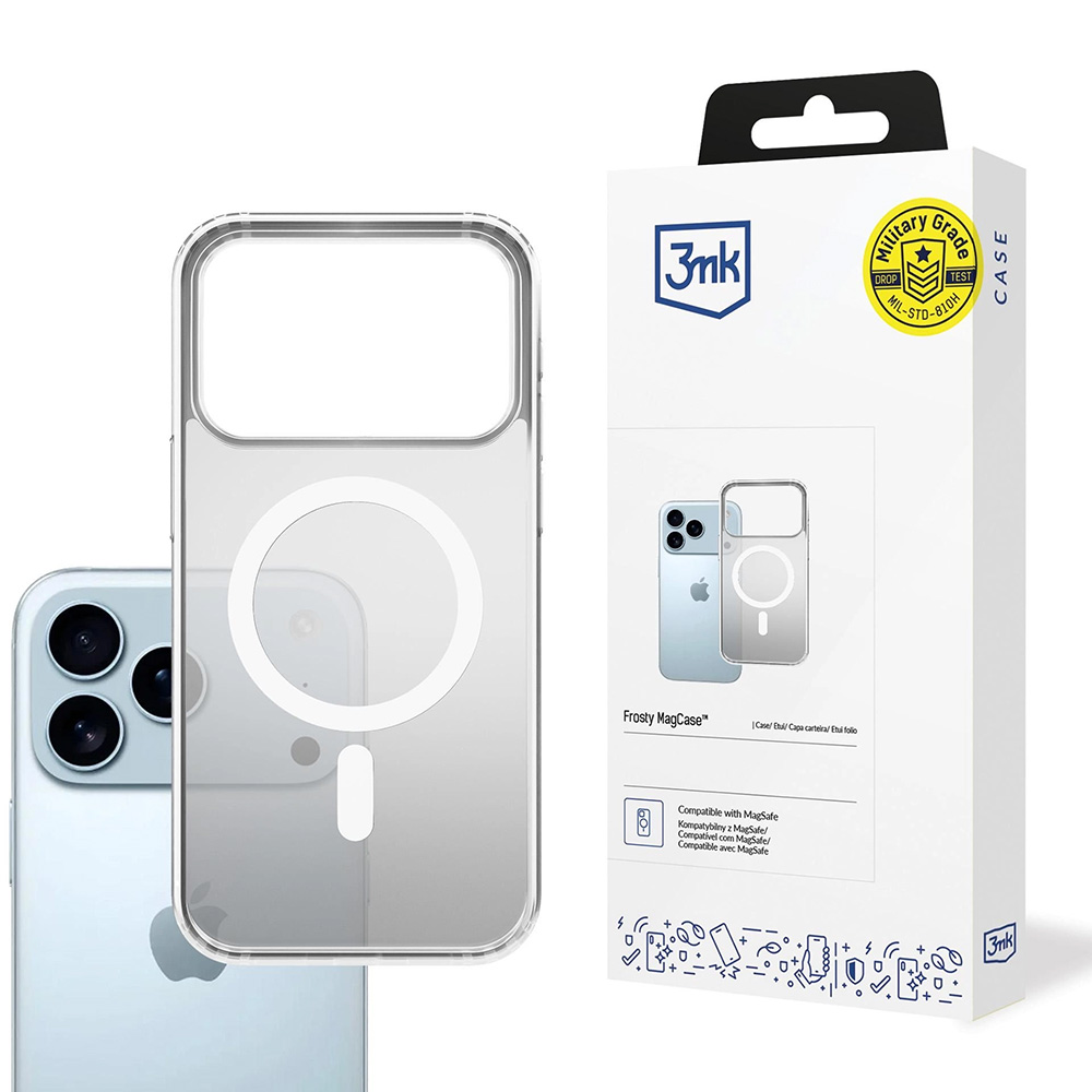 3mk Frosty MagCase pre iPhone 17 Pro biely