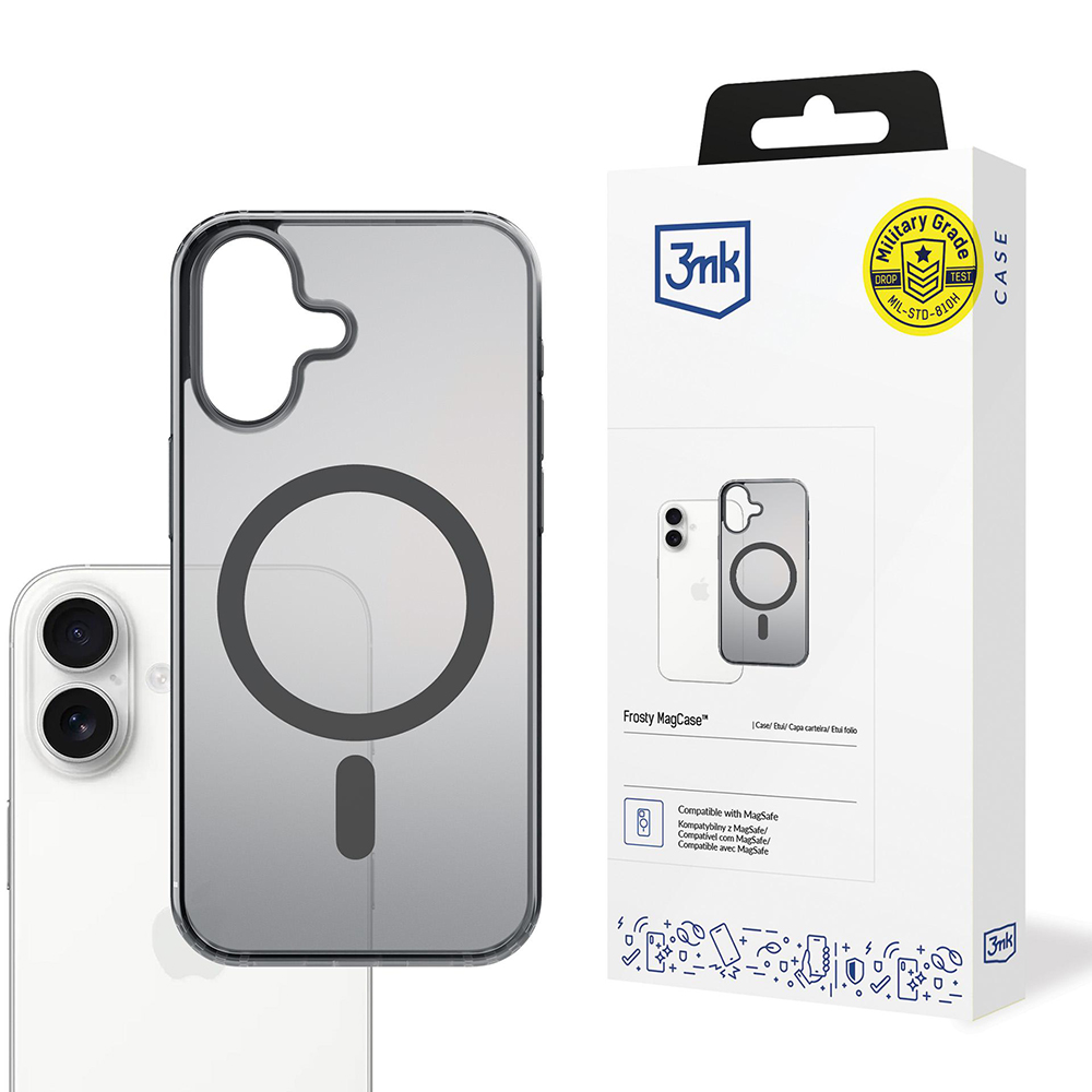 3mk Frosty MagCase pre iPhone 17 sivý