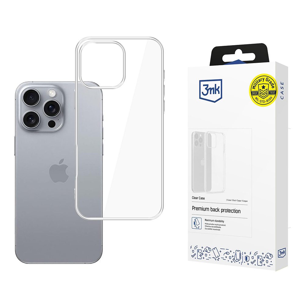 3mk Clear Case iPhone 16 Pro Priehľadné puzdro