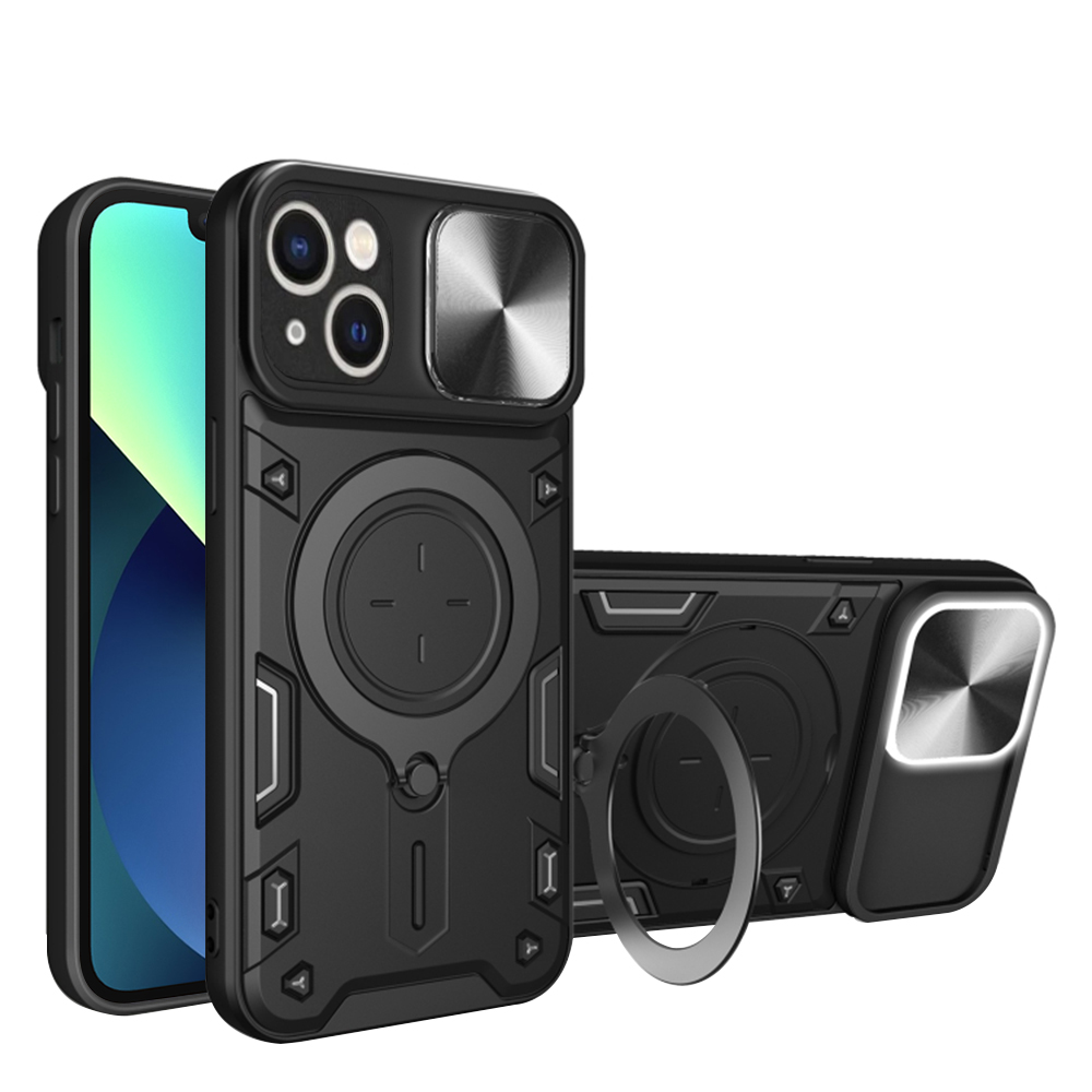 Techsuit Kryt kamery Pre iPhone 13 Čierna