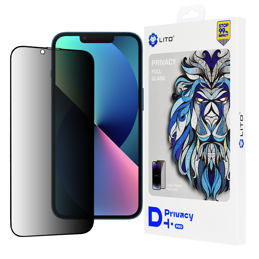 Lito D+ Pro Súkromie iPhone 13 iPhone 13 Pro iPhone 14 Black
