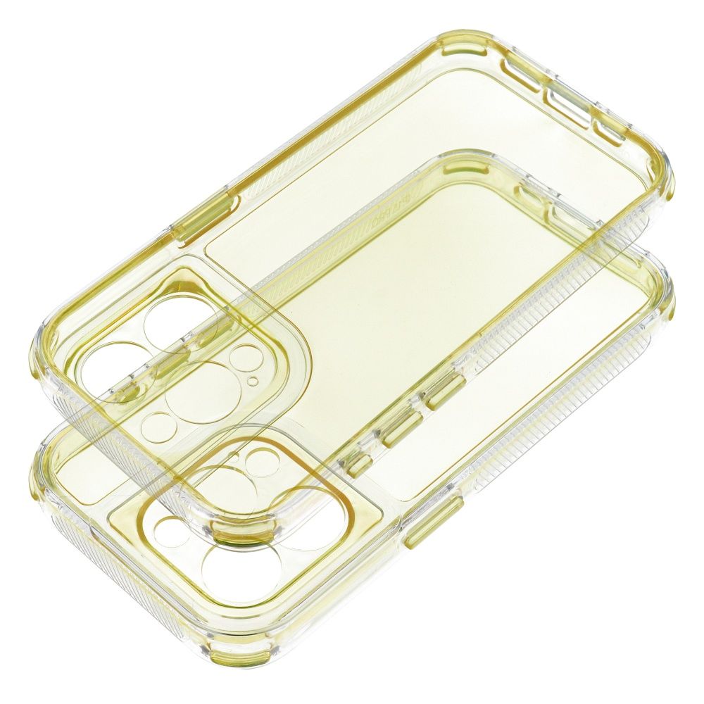 Kryt pre iPhone 15 PRO Matrix Clear žltý