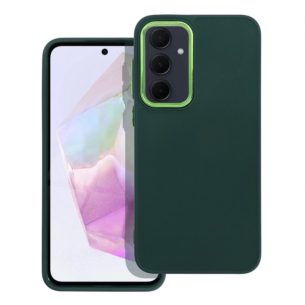 Kryt Frame pre Samsung A35 5G zelený