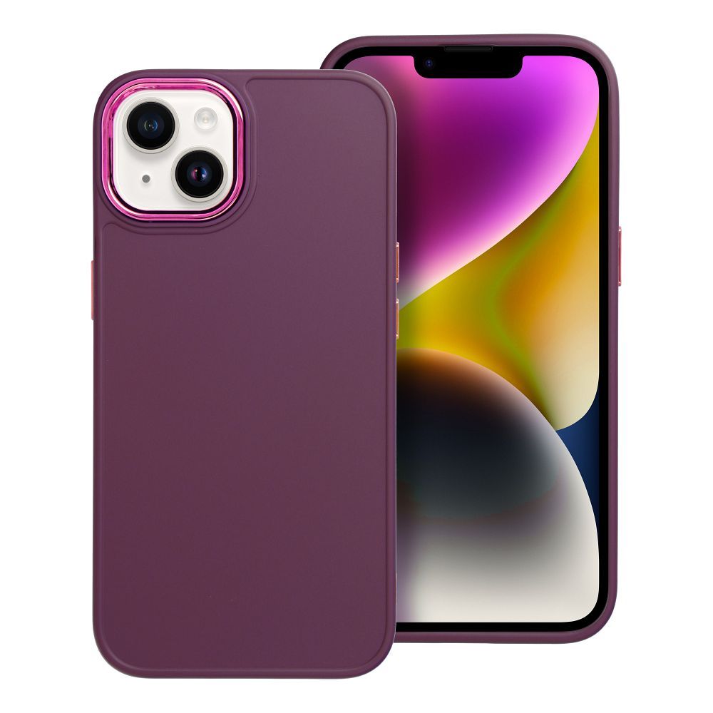 Kryt Frame pre iPhone 14 fialový
