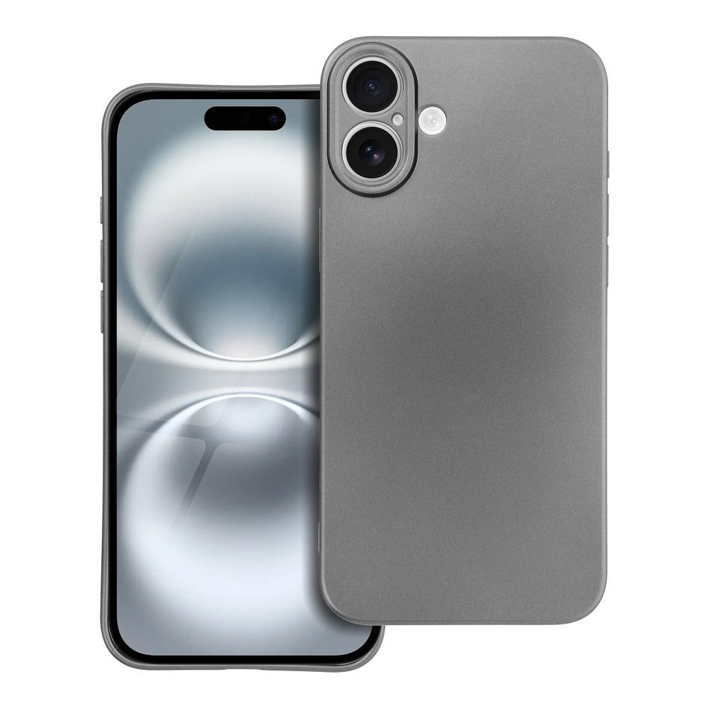 Kryt na iPhone 16 PLUS Metallic sivý
