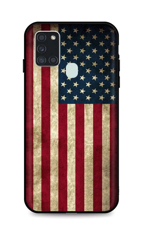 Kryt TopQ Samsung A21s 3D silikón Amerika 50361