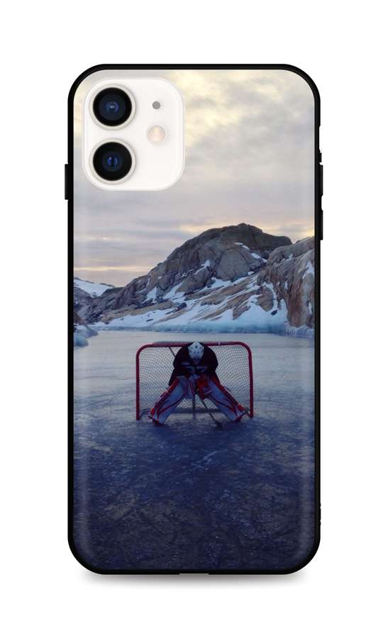 Kryt TopQ iPhone 12 mini silikón Hockey Goalie 53316