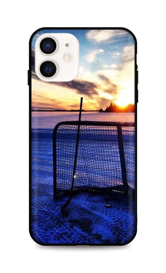 Kryt TopQ iPhone 12 mini silikón Hockey Sunset 53295
