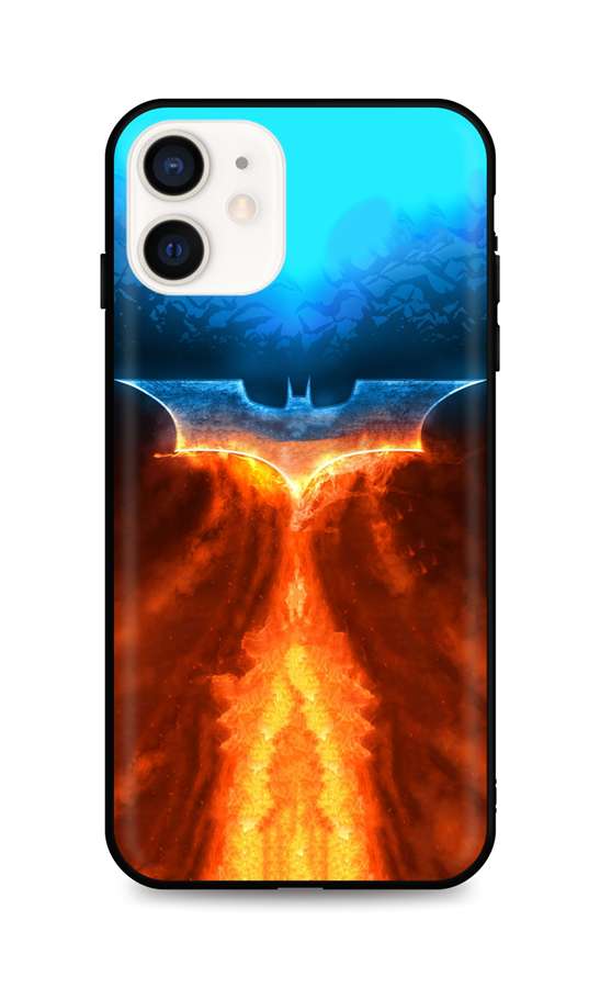 Kryt TopQ iPhone 12 mini silikón Fiery Batman 53293