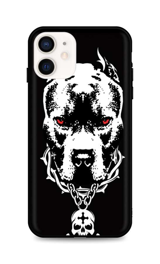 Kryt TopQ iPhone 12 mini silikón Fighting Dog 53281