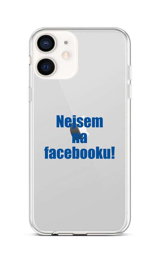 Kryt TopQ iPhone 12 mini silikón Nie som na Facebooku 53253