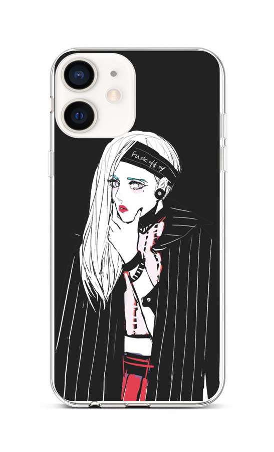 Kryt TopQ iPhone 12 mini silikón Dark Girl 53252
