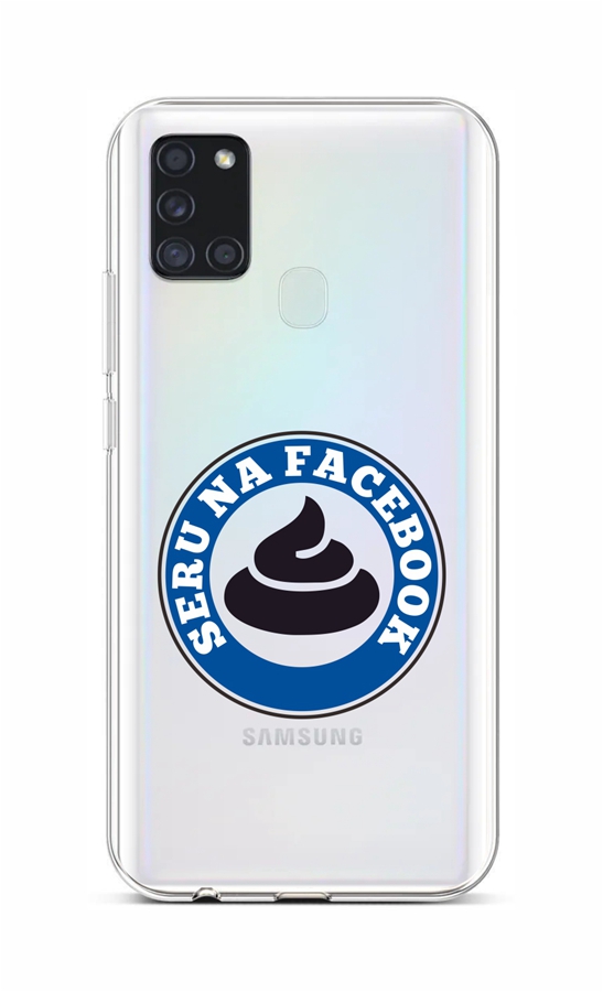 Kryt TopQ Samsung A21s silikón Facebook 52120