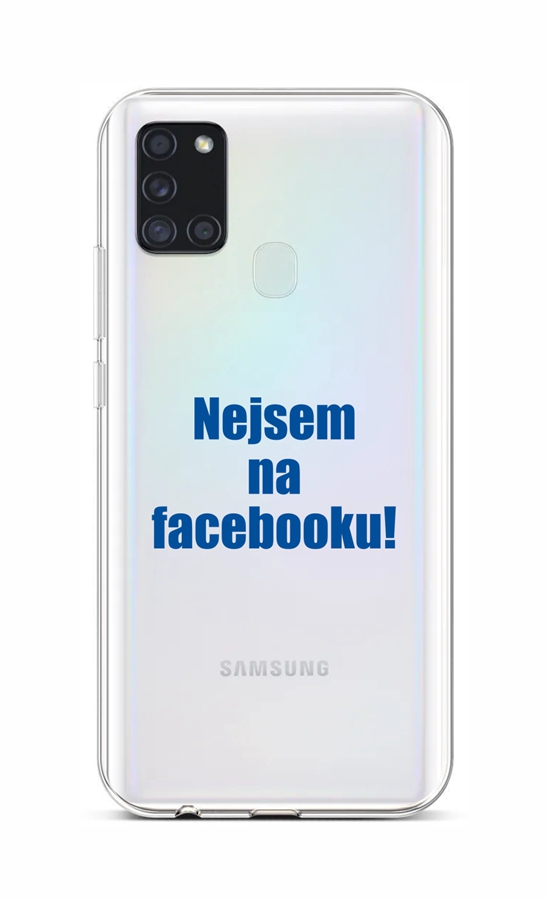Kryt TopQ Samsung A21s silikón Nie som na Facebooku 52117