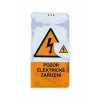 Flipové púzdro na Samsung A42 Pozor elektrické zariadenie