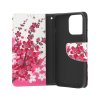 Flipové púzdro na iPhone 13 Pro Max Kytičky textil