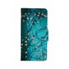 Flipové púzdro na Samsung A13 Modré s kvetmi