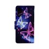 Flipové púzdro na Samsung A13 Modré s motýlikmi