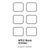 Fólie RedGlass na Apple Watch Series 4 (44 mm) 6 ks