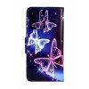 Flipové puzdro na Xiaomi Redmi Note 12 Modré s motýlikmi