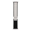 Textilný remienok Wavy pre Apple Watch 42-44-45-49 mm čierno-biely