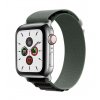 Textilný remienok Wavy pre Apple Watch 42-44-45-49 mm čierno-zelený