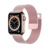 Kovový remienok LUXURY Magnet pre Apple Watch 38-40-41 mm ružový