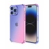 Zadný kryt na iPhone 15 Pro Max Shock dúhový modro-ružový