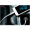 Nabíjačka do auta REMAX RCC-103 2v1 vrátane dátového kábla microUSB a Lightning 3,4 A strieborná
