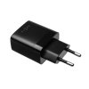 Nabíjačka FIXED s výstupom 2xUSB a káblom USB/micro USB, 1 meter, 17W Smart Rapid Charge, čierna