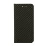 Flipové puzdro Vennus Carbon s rámčekom pre Iphone 12 Mini čierne