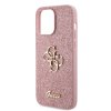 Zadný kryt Guess PU Fixed Glitter 4G Metal Logo pre iPhone 15 Pro Max Pink
