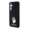 Zadný kryt Karl Lagerfeld Liquid Silicone Choupette NFT pre Samsung Galaxy S24+ Black