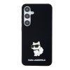 Zadný kryt Karl Lagerfeld Liquid Silicone Choupette NFT pre Samsung Galaxy S24+ Black