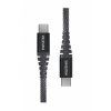 Dátový kábel Swissten ARAMID REINFORCED usb-c / usb-c 1,5 m antracitový