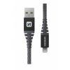 Dátový kábel Swissten ARAMID REINFORCED usb / lightning 1,5 m antracitový