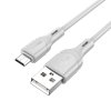 Dátový kábel Borofone BX99 Method - USB na MicroUSB - 2,4A 1 meter sivý
