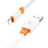 Kábel Borofone BX89 Union - USB na Lightning - 2,4A 1 meter bielo-oranžový